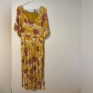 Yellow Floral Jumpsuit